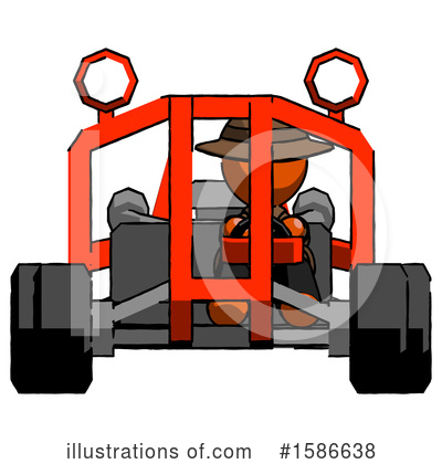Royalty-Free (RF) Orange Design Mascot Clipart Illustration by Leo Blanchette - Stock Sample #1586638