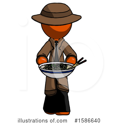 Royalty-Free (RF) Orange Design Mascot Clipart Illustration by Leo Blanchette - Stock Sample #1586640