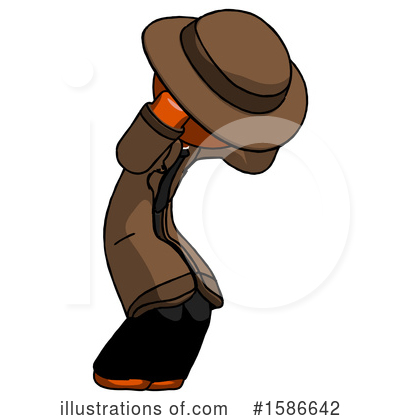 Royalty-Free (RF) Orange Design Mascot Clipart Illustration by Leo Blanchette - Stock Sample #1586642