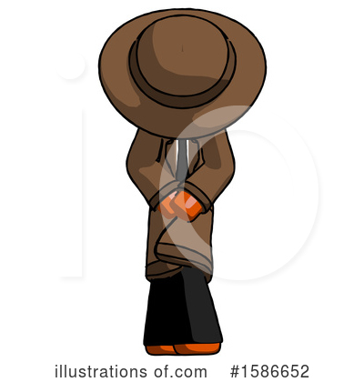 Royalty-Free (RF) Orange Design Mascot Clipart Illustration by Leo Blanchette - Stock Sample #1586652