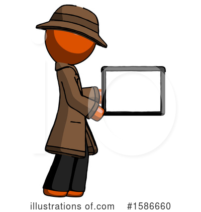Royalty-Free (RF) Orange Design Mascot Clipart Illustration by Leo Blanchette - Stock Sample #1586660