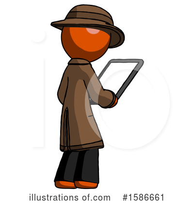 Royalty-Free (RF) Orange Design Mascot Clipart Illustration by Leo Blanchette - Stock Sample #1586661