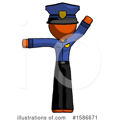 Royalty-Free (RF) Orange Design Mascot Clipart Illustration by Leo Blanchette - Stock Sample #1586671