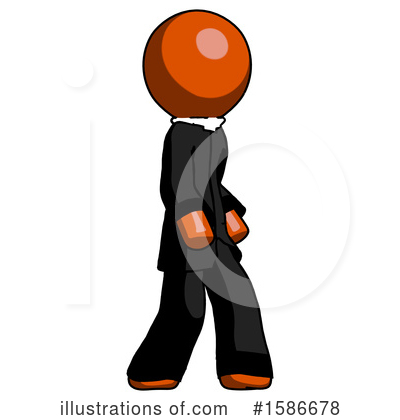 Royalty-Free (RF) Orange Design Mascot Clipart Illustration by Leo Blanchette - Stock Sample #1586678