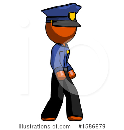 Royalty-Free (RF) Orange Design Mascot Clipart Illustration by Leo Blanchette - Stock Sample #1586679