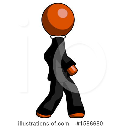 Royalty-Free (RF) Orange Design Mascot Clipart Illustration by Leo Blanchette - Stock Sample #1586680