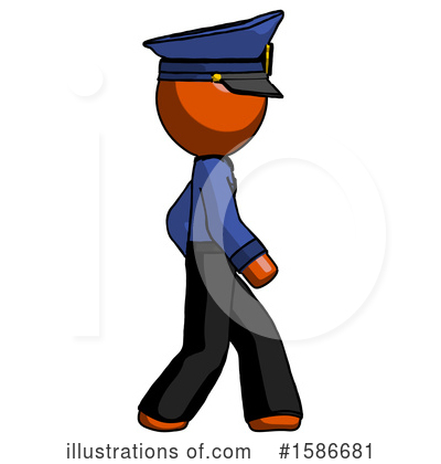 Royalty-Free (RF) Orange Design Mascot Clipart Illustration by Leo Blanchette - Stock Sample #1586681