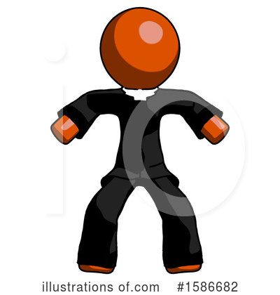 Royalty-Free (RF) Orange Design Mascot Clipart Illustration by Leo Blanchette - Stock Sample #1586682