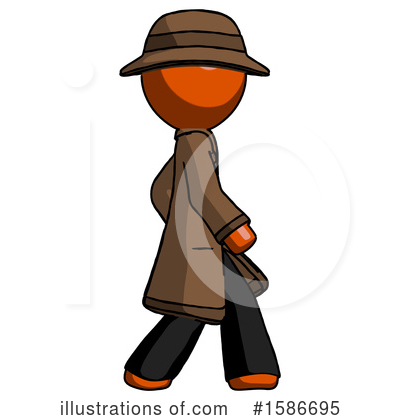 Royalty-Free (RF) Orange Design Mascot Clipart Illustration by Leo Blanchette - Stock Sample #1586695