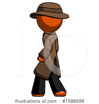 Royalty-Free (RF) Orange Design Mascot Clipart Illustration by Leo Blanchette - Stock Sample #1586698