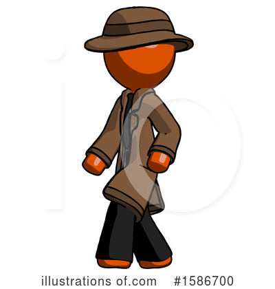 Royalty-Free (RF) Orange Design Mascot Clipart Illustration by Leo Blanchette - Stock Sample #1586700