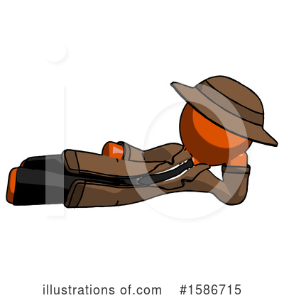 Royalty-Free (RF) Orange Design Mascot Clipart Illustration by Leo Blanchette - Stock Sample #1586715