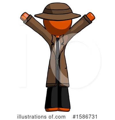 Royalty-Free (RF) Orange Design Mascot Clipart Illustration by Leo Blanchette - Stock Sample #1586731