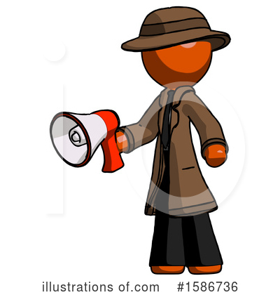 Royalty-Free (RF) Orange Design Mascot Clipart Illustration by Leo Blanchette - Stock Sample #1586736