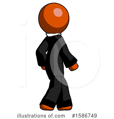 Royalty-Free (RF) Orange Design Mascot Clipart Illustration by Leo Blanchette - Stock Sample #1586749