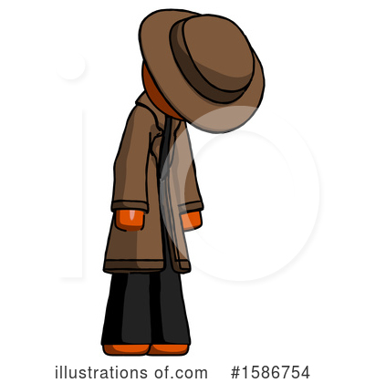 Royalty-Free (RF) Orange Design Mascot Clipart Illustration by Leo Blanchette - Stock Sample #1586754