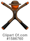 Orange Design Mascot Clipart #1586760 by Leo Blanchette