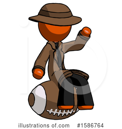 Royalty-Free (RF) Orange Design Mascot Clipart Illustration by Leo Blanchette - Stock Sample #1586764