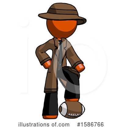 Royalty-Free (RF) Orange Design Mascot Clipart Illustration by Leo Blanchette - Stock Sample #1586766