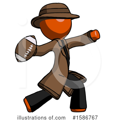 Royalty-Free (RF) Orange Design Mascot Clipart Illustration by Leo Blanchette - Stock Sample #1586767
