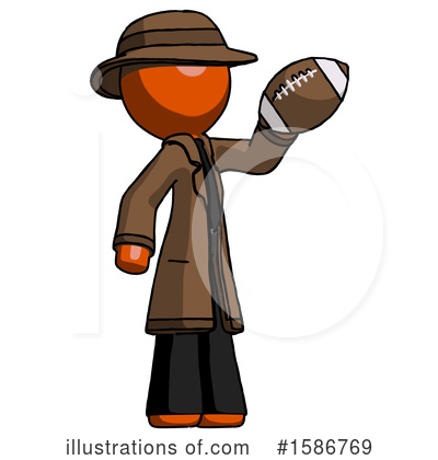 Royalty-Free (RF) Orange Design Mascot Clipart Illustration by Leo Blanchette - Stock Sample #1586769