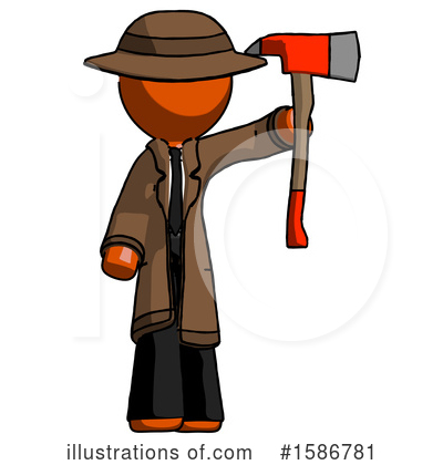Royalty-Free (RF) Orange Design Mascot Clipart Illustration by Leo Blanchette - Stock Sample #1586781
