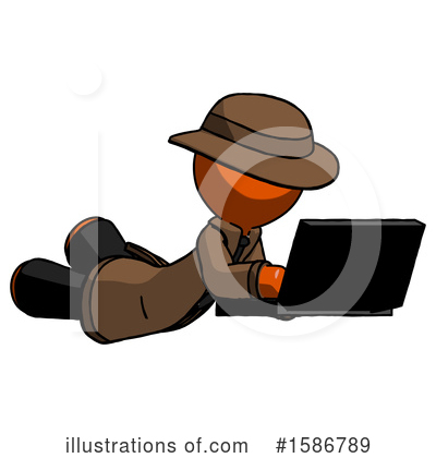 Royalty-Free (RF) Orange Design Mascot Clipart Illustration by Leo Blanchette - Stock Sample #1586789