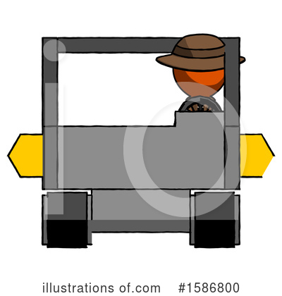 Royalty-Free (RF) Orange Design Mascot Clipart Illustration by Leo Blanchette - Stock Sample #1586800