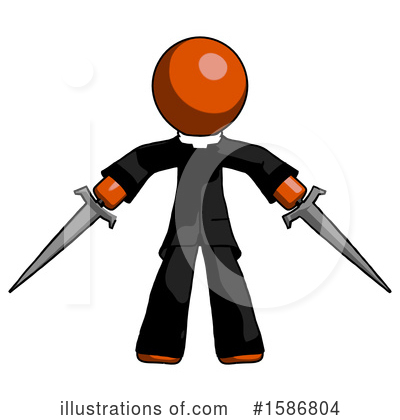 Royalty-Free (RF) Orange Design Mascot Clipart Illustration by Leo Blanchette - Stock Sample #1586804