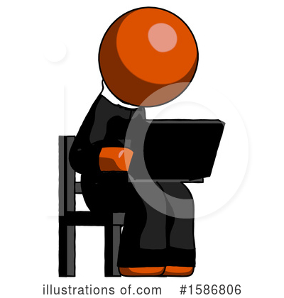 Royalty-Free (RF) Orange Design Mascot Clipart Illustration by Leo Blanchette - Stock Sample #1586806