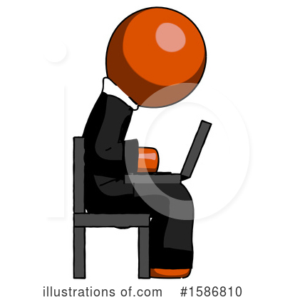 Royalty-Free (RF) Orange Design Mascot Clipart Illustration by Leo Blanchette - Stock Sample #1586810