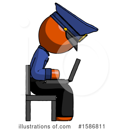 Royalty-Free (RF) Orange Design Mascot Clipart Illustration by Leo Blanchette - Stock Sample #1586811