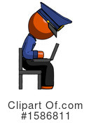 Orange Design Mascot Clipart #1586811 by Leo Blanchette