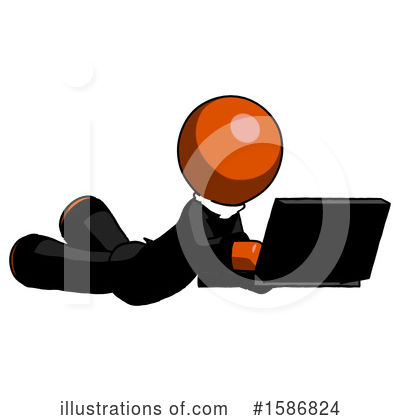 Royalty-Free (RF) Orange Design Mascot Clipart Illustration by Leo Blanchette - Stock Sample #1586824
