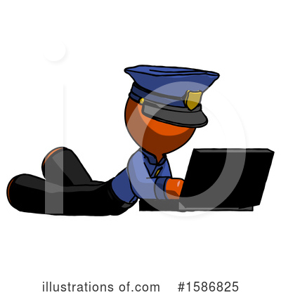 Royalty-Free (RF) Orange Design Mascot Clipart Illustration by Leo Blanchette - Stock Sample #1586825