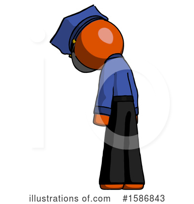 Royalty-Free (RF) Orange Design Mascot Clipart Illustration by Leo Blanchette - Stock Sample #1586843