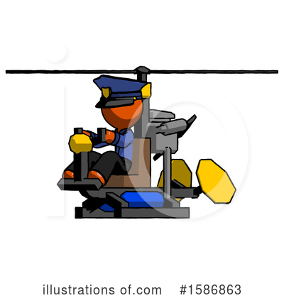 Royalty-Free (RF) Orange Design Mascot Clipart Illustration by Leo Blanchette - Stock Sample #1586863