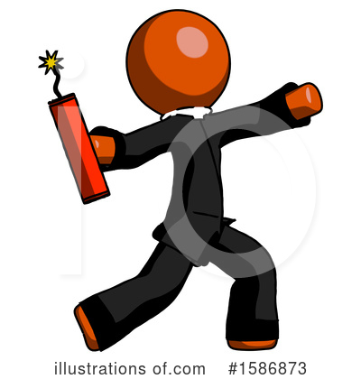 Royalty-Free (RF) Orange Design Mascot Clipart Illustration by Leo Blanchette - Stock Sample #1586873
