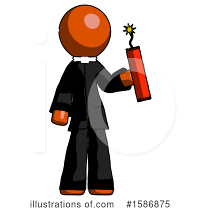 Royalty-Free (RF) Orange Design Mascot Clipart Illustration by Leo Blanchette - Stock Sample #1586875