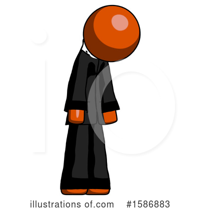 Royalty-Free (RF) Orange Design Mascot Clipart Illustration by Leo Blanchette - Stock Sample #1586883
