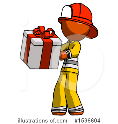 Royalty-Free (RF) Orange Design Mascot Clipart Illustration by Leo Blanchette - Stock Sample #1596604