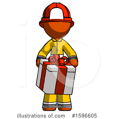 Royalty-Free (RF) Orange Design Mascot Clipart Illustration by Leo Blanchette - Stock Sample #1596605