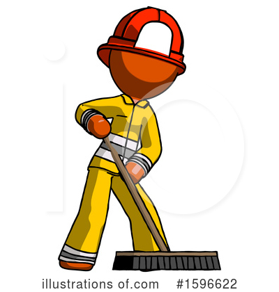 Royalty-Free (RF) Orange Design Mascot Clipart Illustration by Leo Blanchette - Stock Sample #1596622