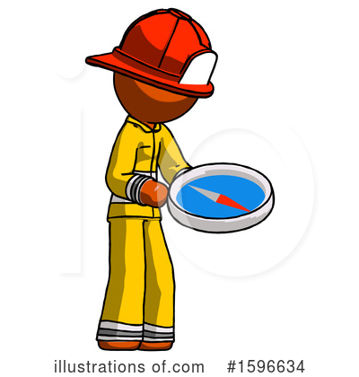 Royalty-Free (RF) Orange Design Mascot Clipart Illustration by Leo Blanchette - Stock Sample #1596634