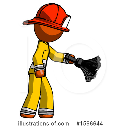 Royalty-Free (RF) Orange Design Mascot Clipart Illustration by Leo Blanchette - Stock Sample #1596644