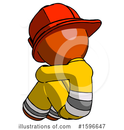 Royalty-Free (RF) Orange Design Mascot Clipart Illustration by Leo Blanchette - Stock Sample #1596647