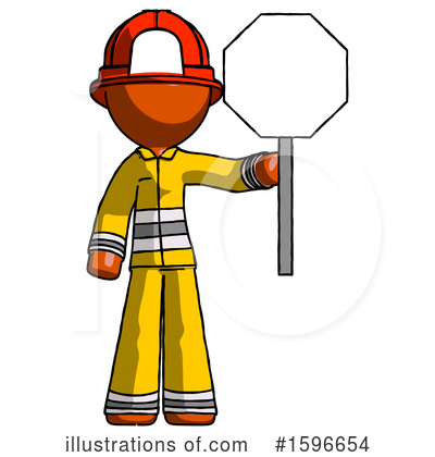Royalty-Free (RF) Orange Design Mascot Clipart Illustration by Leo Blanchette - Stock Sample #1596654