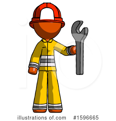 Royalty-Free (RF) Orange Design Mascot Clipart Illustration by Leo Blanchette - Stock Sample #1596665