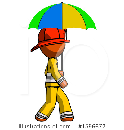 Royalty-Free (RF) Orange Design Mascot Clipart Illustration by Leo Blanchette - Stock Sample #1596672
