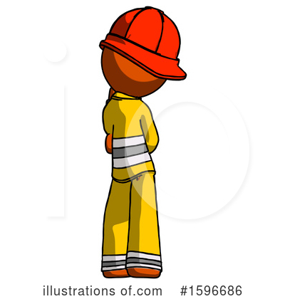Royalty-Free (RF) Orange Design Mascot Clipart Illustration by Leo Blanchette - Stock Sample #1596686